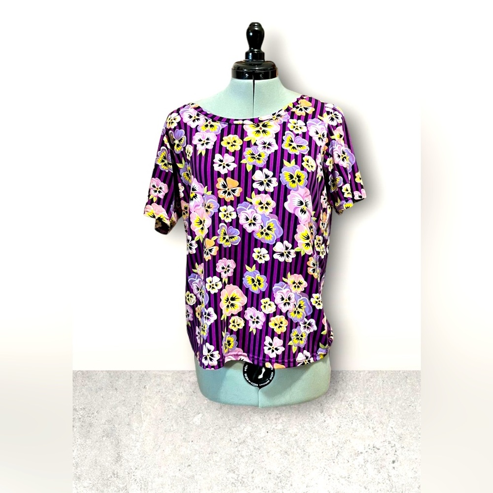 M105 // Bob Mackie Wearable Art // Pure Pansy Print // XS